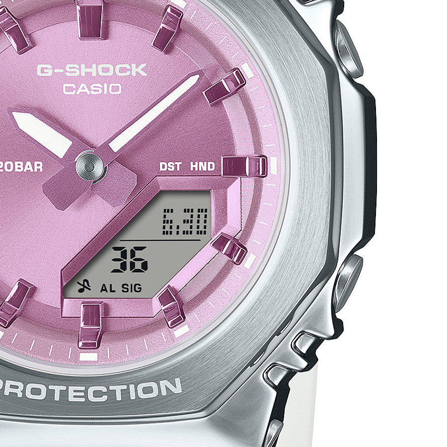 G-SHOCK ミッドサイズ メタルカバード GM-S2110-7A6JF メンズ レディース 腕時計 電池式 アナデジ オクタゴン パープルダイヤル 国内正規品の画像