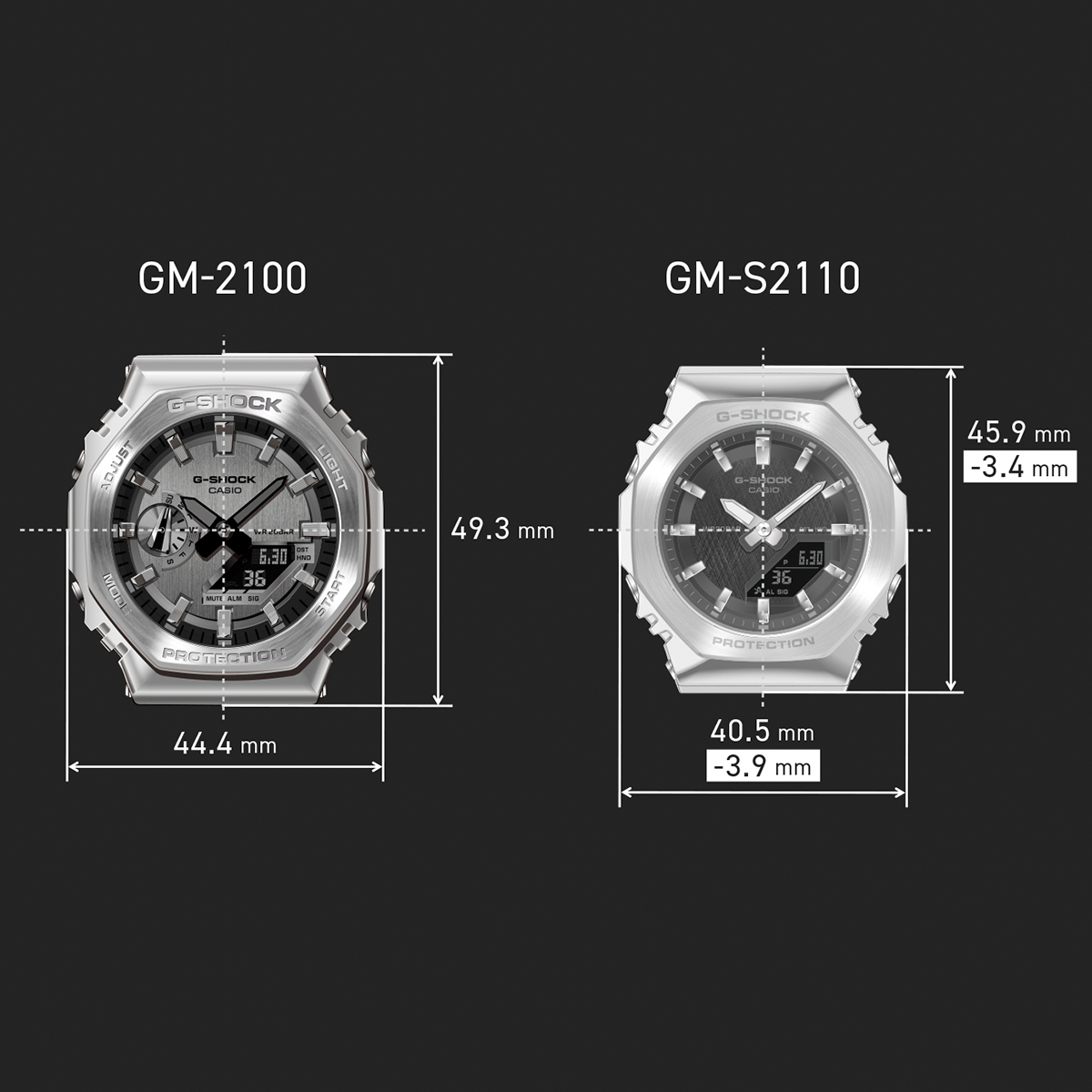 G-SHOCK ミッドサイズ メタルカバード サマーリフレクション グリーン GM-S2110SR-7AJF メンズ レディース 腕時計 電池式 国内正規品 カシオの画像
