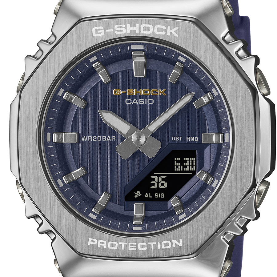 G-SHOCK ジーショック GM-S2110-2A メタルカバード ミッドサイズ カシオーク ミニマルデザイン シルバー 2024年8月発売 G-SHOCK ミッドサイズ メタルカバード GM-S2110-2AJF メンズ