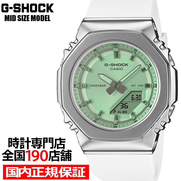 4��17������ G-SHOCK �~�b�h�T�C�Y ���^���J�o�[�h �T�}�[���t���N�V���� �O���[�� GM-S2110SR-7AJF �����Y ���f�B�[�X �r���v �d�r�� �������K�i �J�V�I