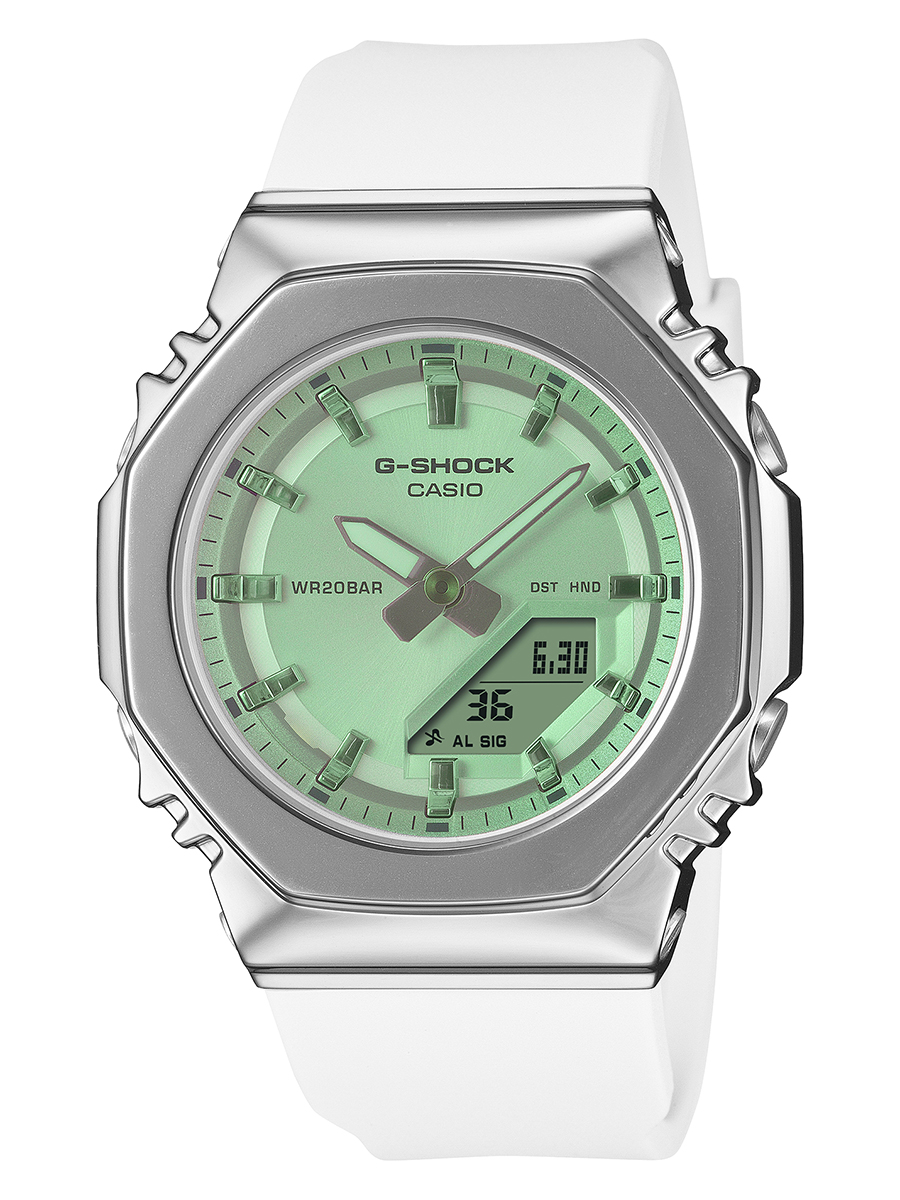 G-SHOCK ミッドサイズ メタルカバード サマーリフレクション グリーン GM-S2110SR-7AJF メンズ レディース 腕時計 電池式 国内正規品 カシオの画像