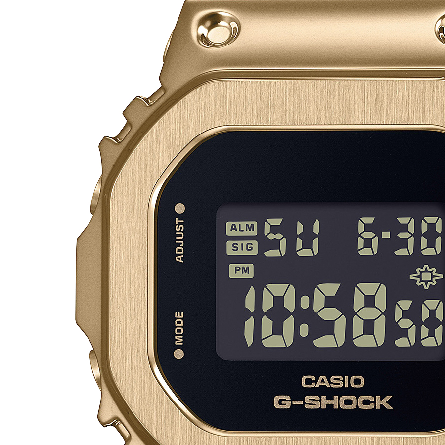 G-SHOCK ミッドサイズ メタルカバード 5600 GM-S5600UGB-1JF メンズ レディース 腕時計 電池式 デジタル スクエア  ゴールド 国内正規品