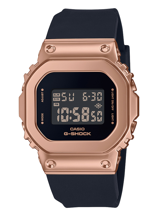 G-SHOCK ミッドサイズ メタルカバード 5600 GM-S5600UPG-1JF メンズ レディース 腕時計 電池式 デジタル スクエア  ピンクゴールド 国内正規品
