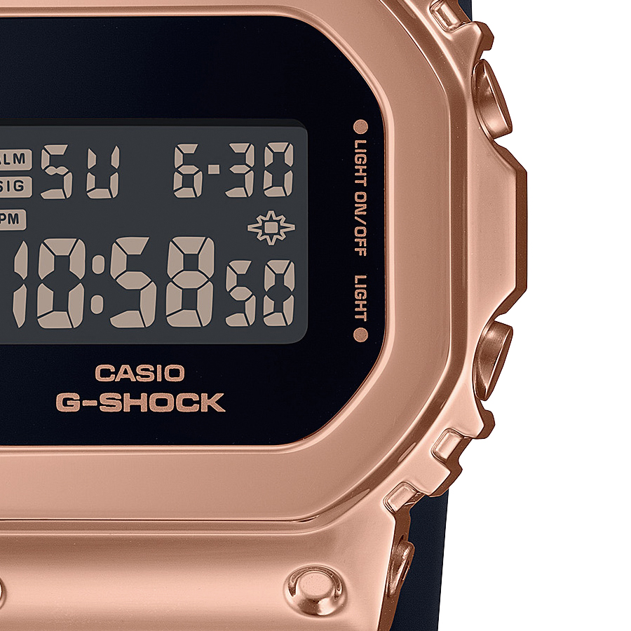 G-SHOCK ミッドサイズ メタルカバード 5600 GM-S5600UPG-1JF メンズ レディース 腕時計 電池式 デジタル スクエア  ピンクゴールド 国内正規品