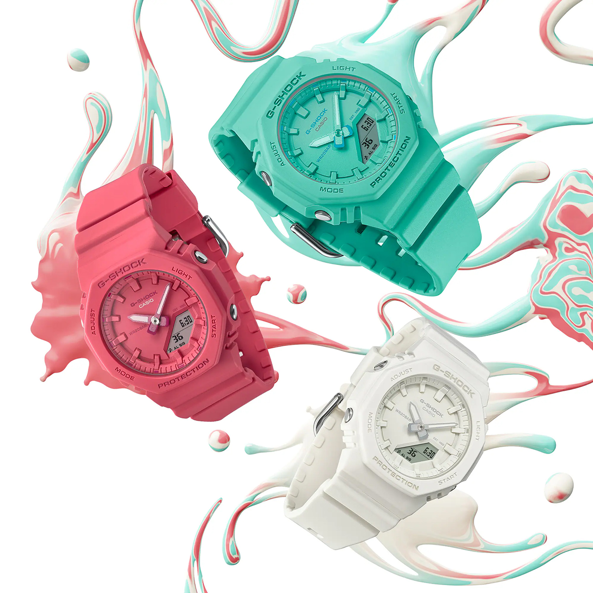 早い者勝ち G-SHOCK コンパクトサイズ TONE-ON-TONE GMA-P2100-7AJF 時計