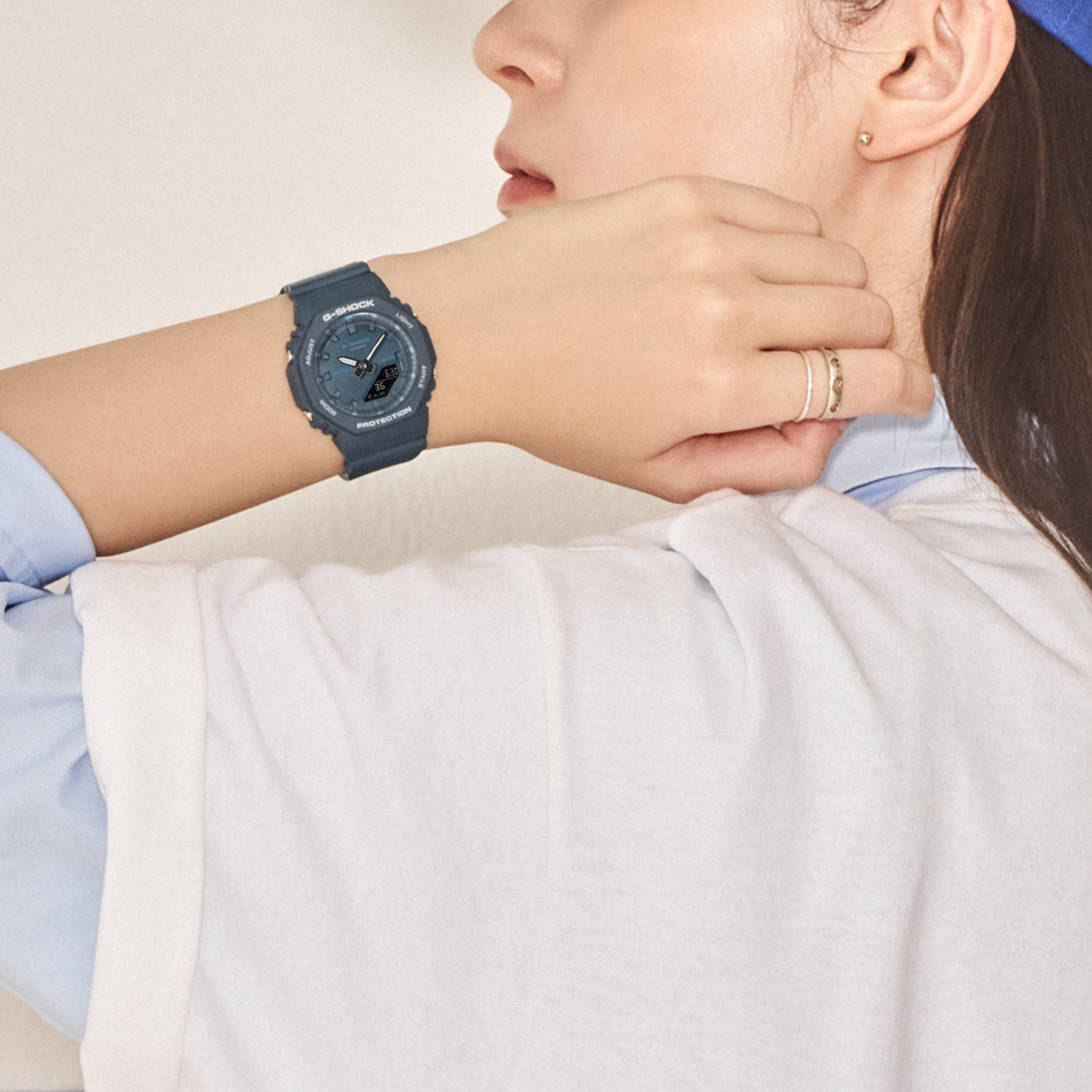 G-SHOCK プチサイズ ブルーアクセントシリーズ GMA-P2100BA-2AJF