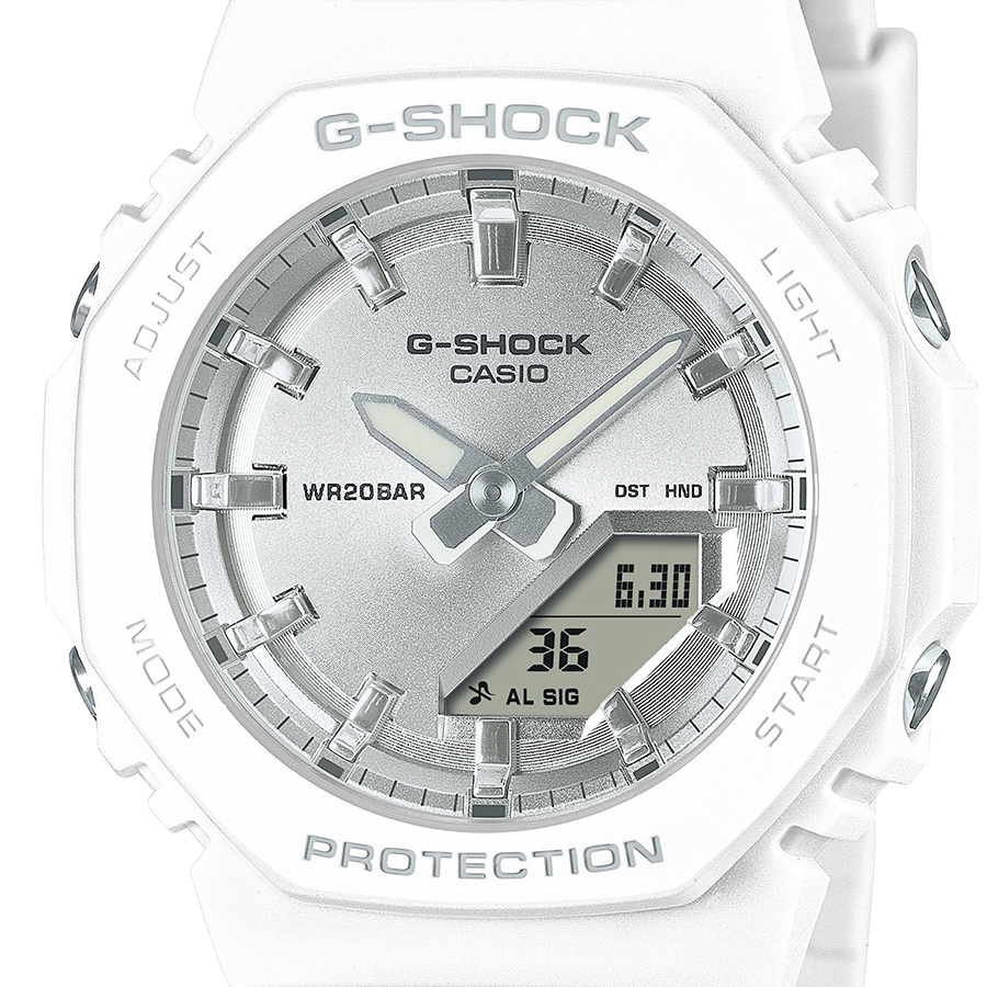 G-SHOCK コンパクトサイズ ビーチリゾート GMA-P2100VA-7AJF レディース 腕時計 電池式 アナデジ オクタゴン 樹脂バンド 国内正規品 カシオ｜theclockhouse｜03