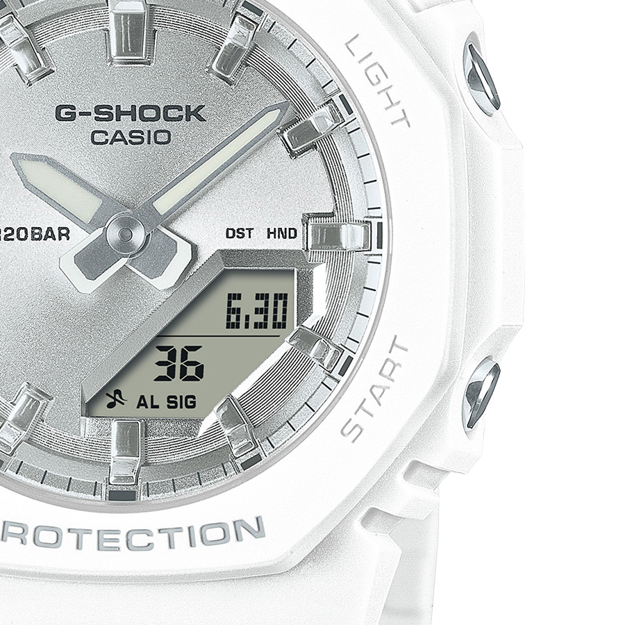 G-SHOCK コンパクトサイズ ビーチリゾート GMA-P2100VA-7AJF レディース 腕時計 電池式 アナデジ オクタゴン 樹脂バンド 国内正規品 カシオ｜theclockhouse｜05