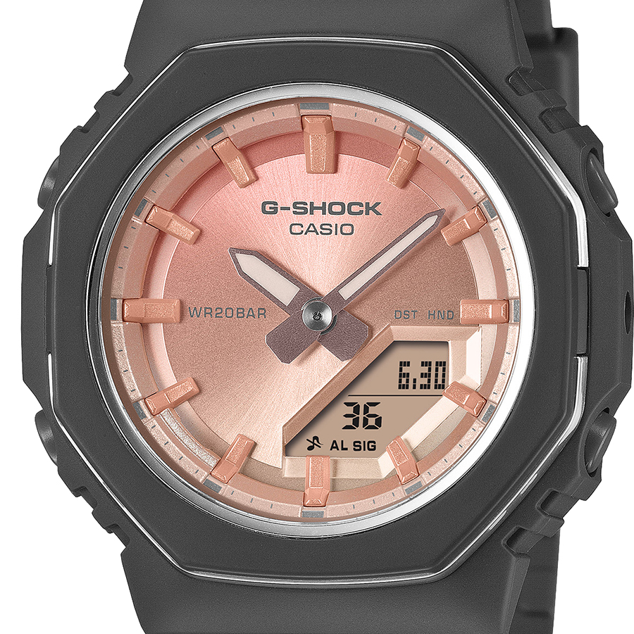 G-SHOCK プチサイズ メタリックベゼルリング ローズクォーツ GMA
