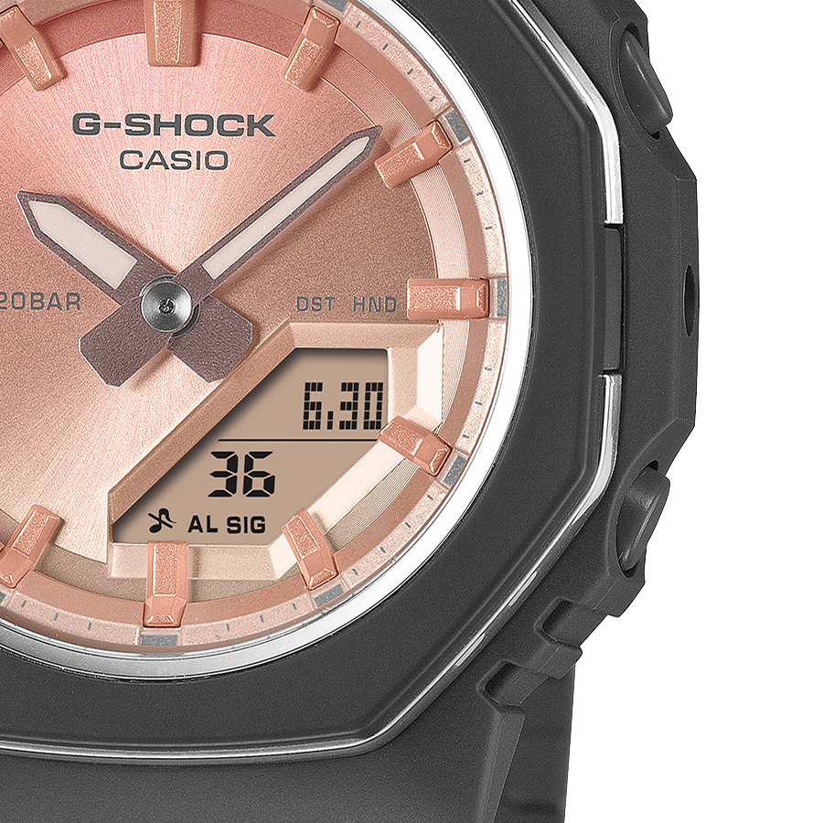 G-SHOCK プチサイズ メタリックベゼルリング ローズクォーツ GMA