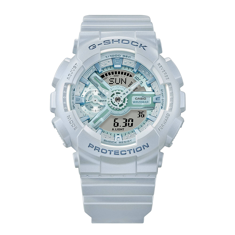 【お値下げ！】G-SHOCKミッドサイズモデル レディース ブルー G-SHOCK ミッドサイズ シルキートーンカラーズ ブルー GMA