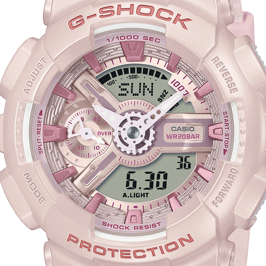 G-SHOCK ミッドサイズ シルキートーンカラーズ ホワイト GMA-S110ST