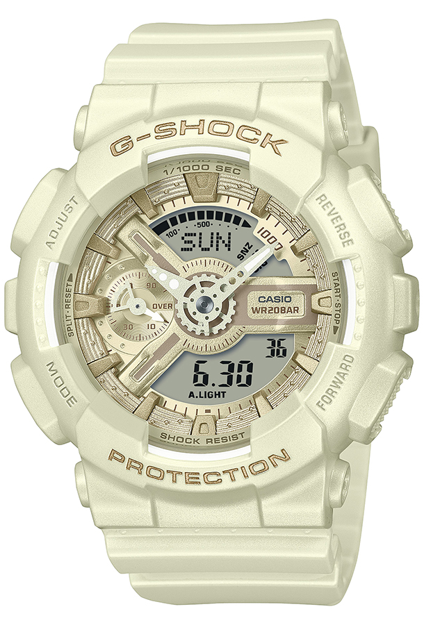 G-SHOCK ミッドサイズ シルキートーンカラーズ ホワイト GMA-S110ST