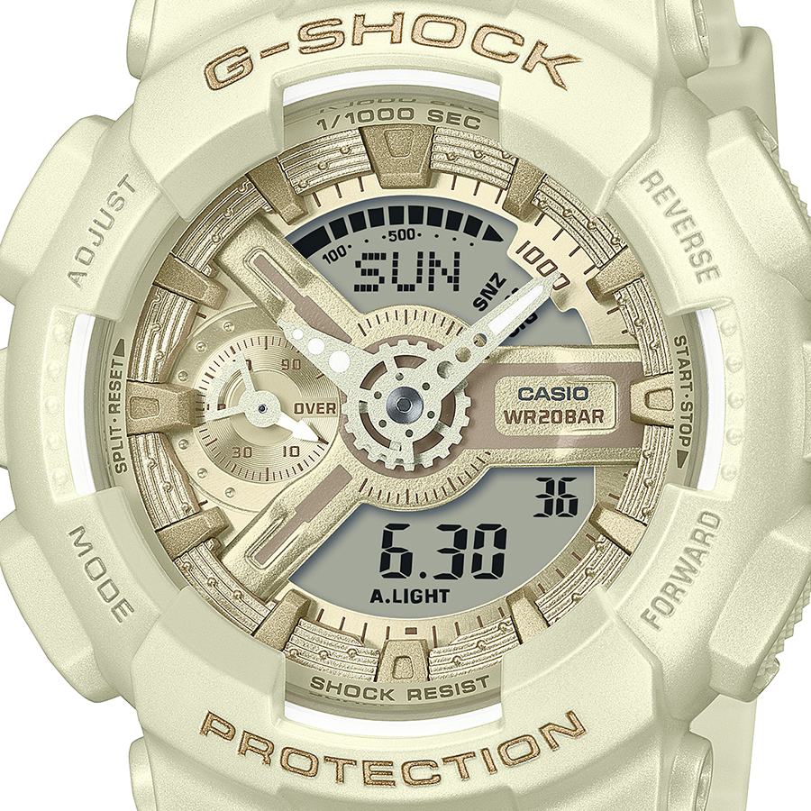 G-SHOCK ミッドサイズ シルキートーンカラーズ ホワイト GMA-S110ST