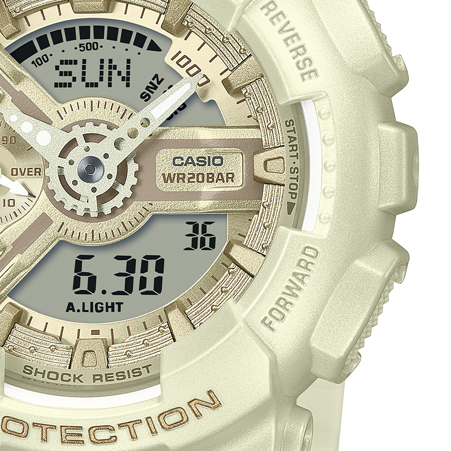 G-SHOCK ミッドサイズ シルキートーンカラーズ ホワイト GMA-S110ST 