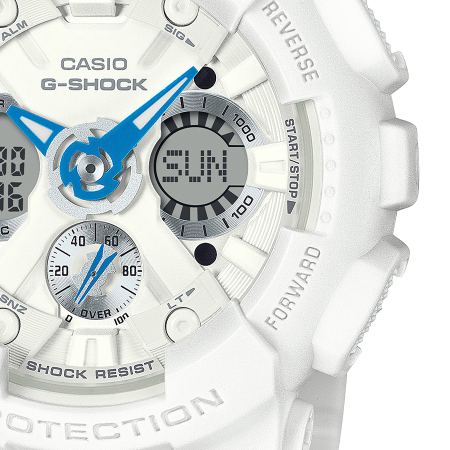 5月30日発売/予約 G-SHOCK ミッドサイズ スポーティアクセントカラー GMA-S120SA-7A2JF レディース 腕時計 電池式 アナデジ 樹脂バンド 国内正規品 カシオ | G-SHOCK | 04