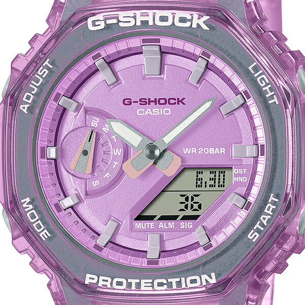 G-SHOCK アナデジ オクタゴン スケルトン ピンク GMA-S2100SK-4AJF 