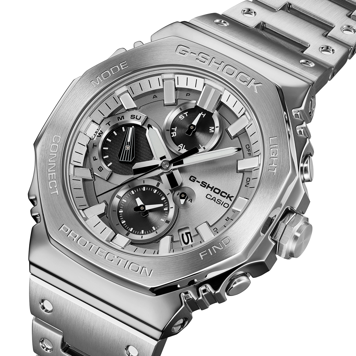 G-SHOCK フルメタル デュアルタイム クロノグラフ GMC-B2100ADS-1AJF メンズ 腕時計 ソーラー Bluetooth アナログ 国内正規品 カシオ 日本製の画像