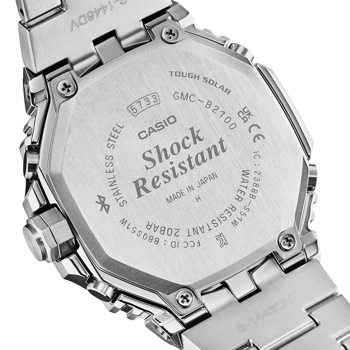 G-SHOCK フルメタル デュアルタイム クロノグラフ GMC-B2100ADS-1AJF メンズ 腕時計 ソーラー Bluetooth アナログ 国内正規品 カシオ 日本製の画像