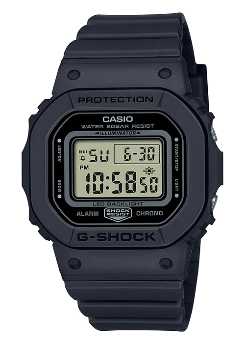 G-SHOCK ミッドサイズ スクエア ワントーンカラー GMD-S5600BA-1JF メンズ レディース 腕時計 電池式 デジタル 国内正規品 カシオ｜theclockhouse｜02
