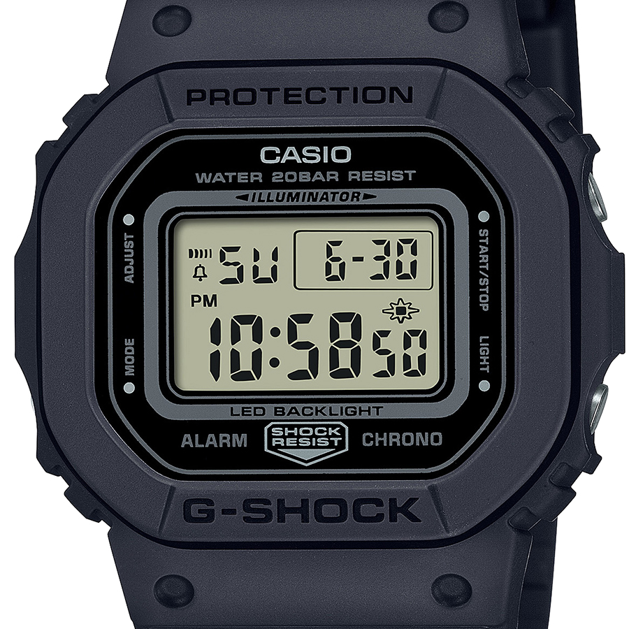 G-SHOCK ミッドサイズ スクエア ワントーンカラー GMD-S5600BA-1JF メンズ レディース 腕時計 電池式 デジタル 国内正規品 カシオ｜theclockhouse｜03