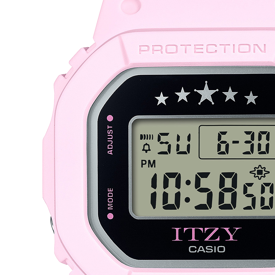 未使用【G-SHOCK GMD-S5610IT-6JR ITZY】国内正規品 G-SHOCK（Gショック）ITZY コラボレーションモデル ピンク（濃） GMD