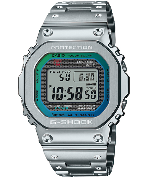 極美品 Gショック フルメタル レインボーカラー GM-B2100PC-1AJF G-SHOCK フルメタル レインボーカラー アクセント GM-B2100PC