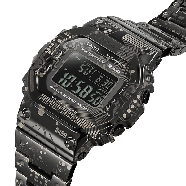 G-SHOCK フルメタル モジュール 3459 サーキットボード柄 GMW-B5000TCC-1JR メンズ 腕時計 電波ソーラー  Bluetooth カシオ 国内正規品