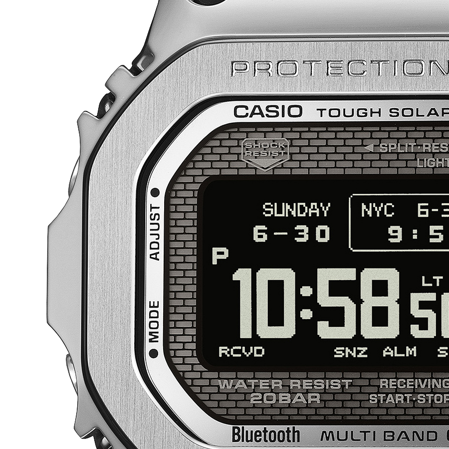 G-SHOCK 11月14日発売 フルメタル MIP液晶モデル シルバー GMW-BZ5000D
