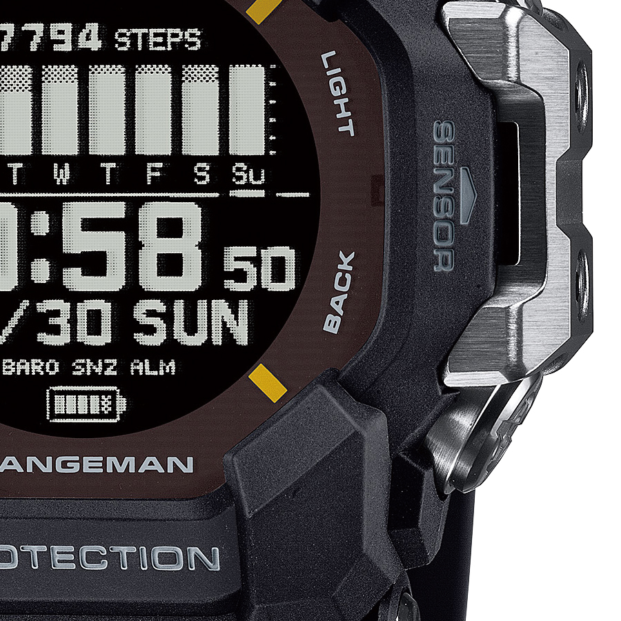 G-SHOCK レンジマン 心拍計 GPS機能 GPR-H1000-1JR メンズ 腕時計 ソーラー Bluetooth デジタル ブラック 反転液晶  国内正規品 カシオ