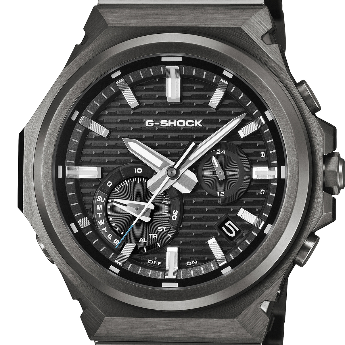 6月5日発売 G-SHOCK G-STEEL スリークスタイル ブラックIPモデル GST-B1000BD-1AJF メンズ 腕時計 ソーラー Bluetooth アナログ 小型 国内正規品 カシオの画像