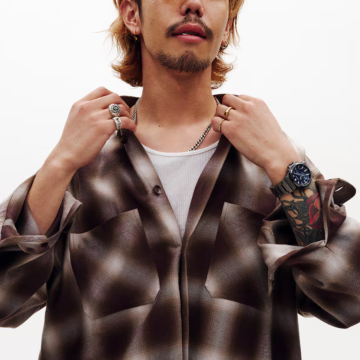 6月5日発売 G-SHOCK G-STEEL スリークスタイル ブラックIPモデル GST-B1000BD-2AJF メンズ 腕時計 ソーラー Bluetooth アナログ 小型 国内正規品 カシオの画像