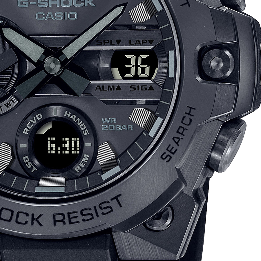 G-SHOCK G-STEEL GST-B400BB-1AJF メンズ 腕時計 ソーラー Bluetooth アナデジ ブラック 国内正規品 カシオ｜theclockhouse｜05