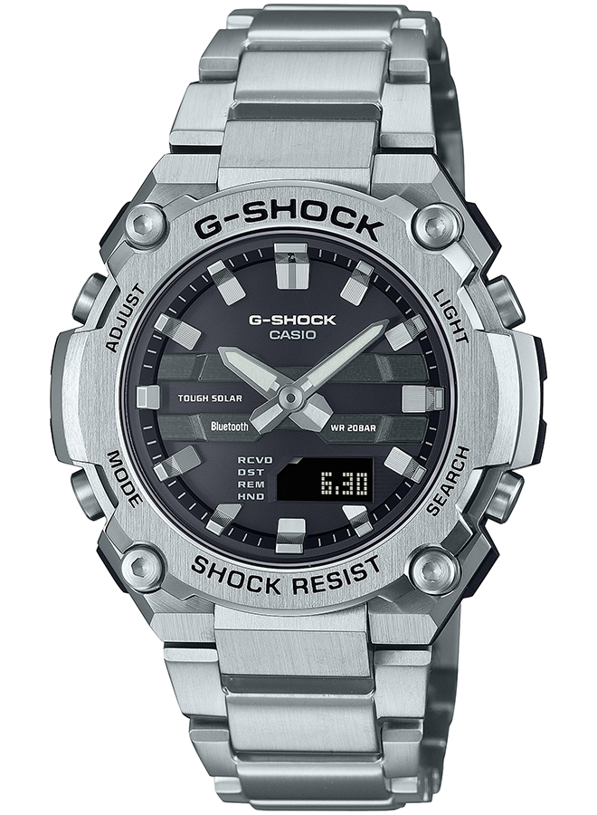 G-SHOCK G-STEEL 小型モデル GST-B600D-1AJF メンズ 腕時計 ソーラー Bluetooth アナデジ メタルバンド  ブラック 反転液晶 国内正規品