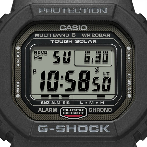 G-SHOCK 5600シリーズ スクエア 電波ソーラー メンズ 腕時計 デジタル 