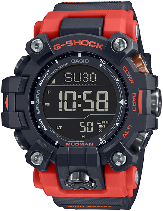 G-SHOCK マッドマン トリプルセンサーモデル GW-9500-1A4JF メンズ 腕時計 電波ソーラー デジタル 反転液晶 国内正規品 カシオ｜theclockhouse｜02