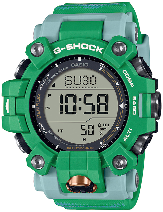 G-SHOCK マッドマン EARTHWATCH コラボレーション ヒロオビフィジーイグアナ GW-9500KJ-3JR 腕時計 電波ソーラー  デジタル カシオ 国内正規品