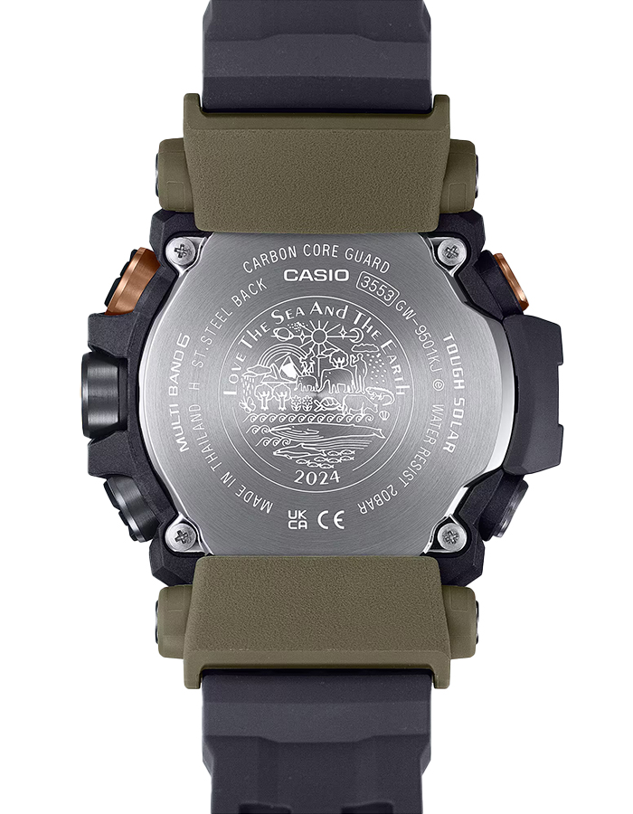 カシオ GW-9501KJ-8JR EARTHWATCHコラボ シマフクロウ EARTHWATCH x G-SHOCK コラボレーションモデル | G-SHOCK 腕時計