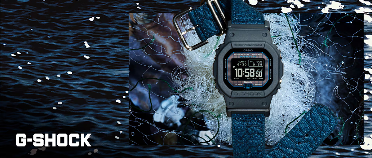 G-SHOCK 5600 廃漁網リサイクル クロスバンド GW-BX5600CBG-2JR メンズ 