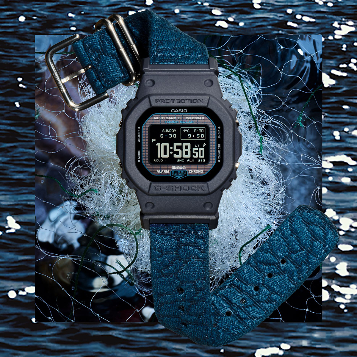 G-SHOCK 4月17日発売 5600 廃漁網リサイクル クロスバンド GW