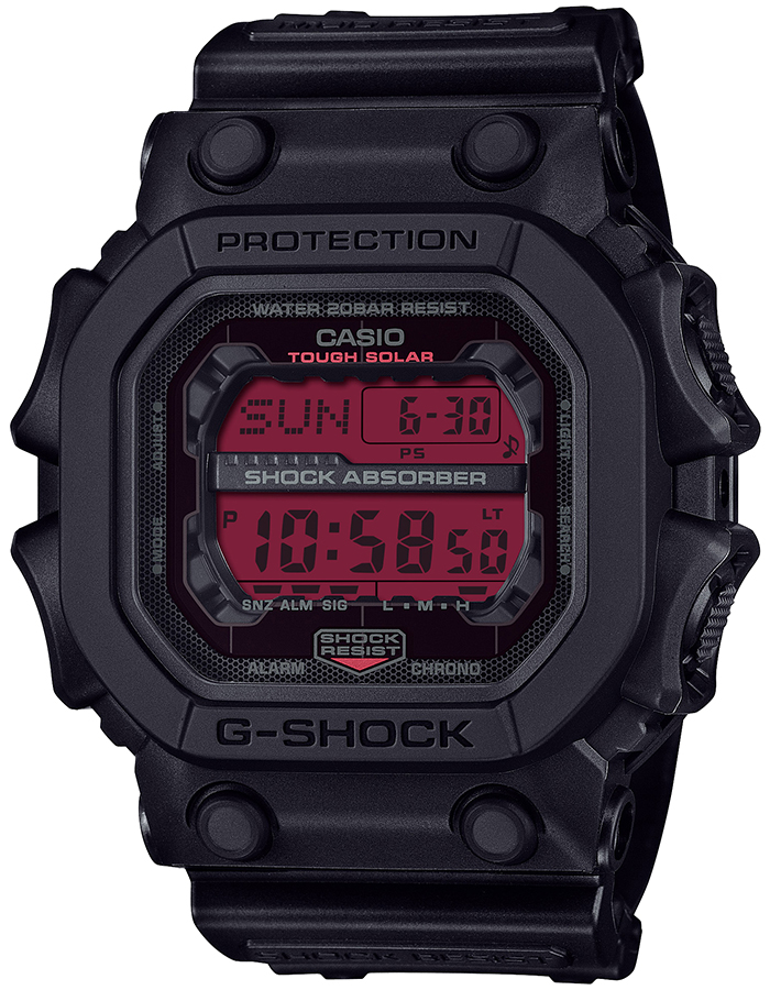 5月16日発売 G-SHOCK ブラック&ボールドレッド GX-56BBR-1JF メンズ 腕時計 ソーラー デジタル ビッグケース カラー液晶 国内正規品 カシオ | G-SHOCK | 01