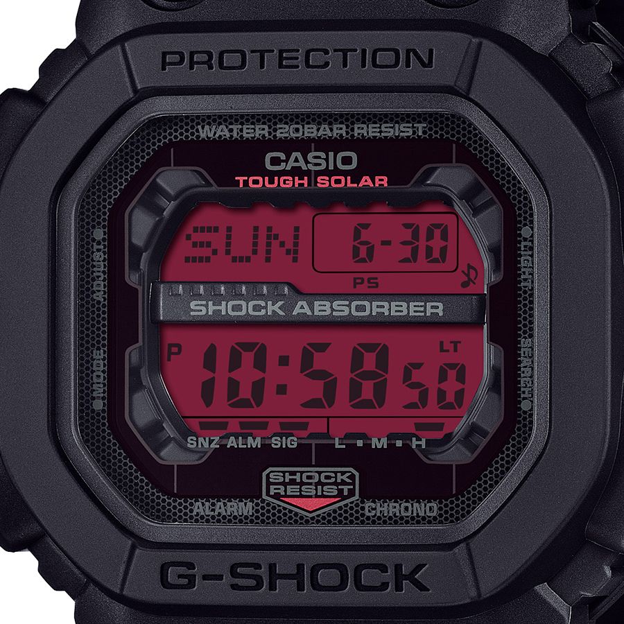 5月16日発売 G-SHOCK ブラック&ボールドレッド GX-56BBR-1JF メンズ 腕時計 ソーラー デジタル ビッグケース カラー液晶 国内正規品 カシオ | G-SHOCK | 02