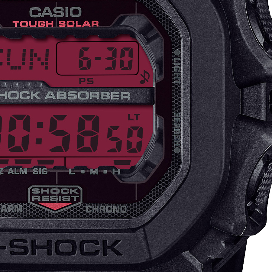 5月16日発売 G-SHOCK ブラック&ボールドレッド GX-56BBR-1JF メンズ 腕時計 ソーラー デジタル ビッグケース カラー液晶 国内正規品 カシオ | G-SHOCK | 04