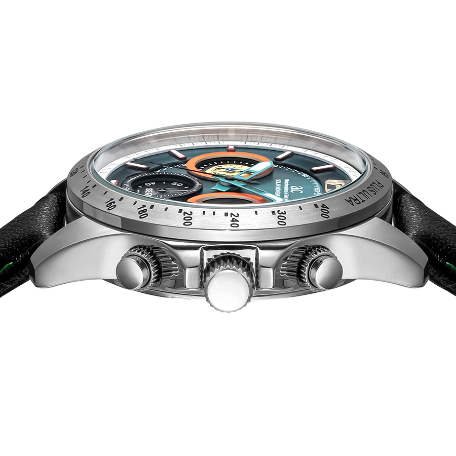 限定特別★護身蛇海柳ダブルオルゴ ブルーインパルス創設60周年記念 パイロットクロノグラフ〈文字盤：白