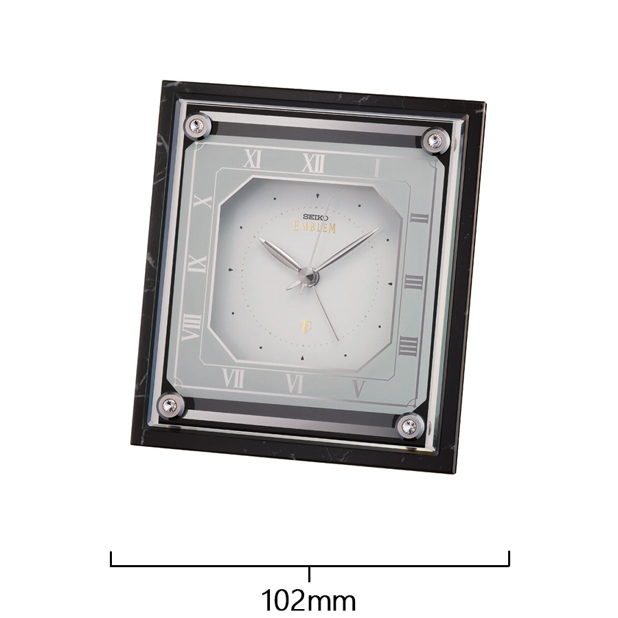 SEIKO 置時計 アラームクロック ヴィンテージ SEIKO（セイコー） エムブレム 置き時計 HR592K クオーツ 電池式