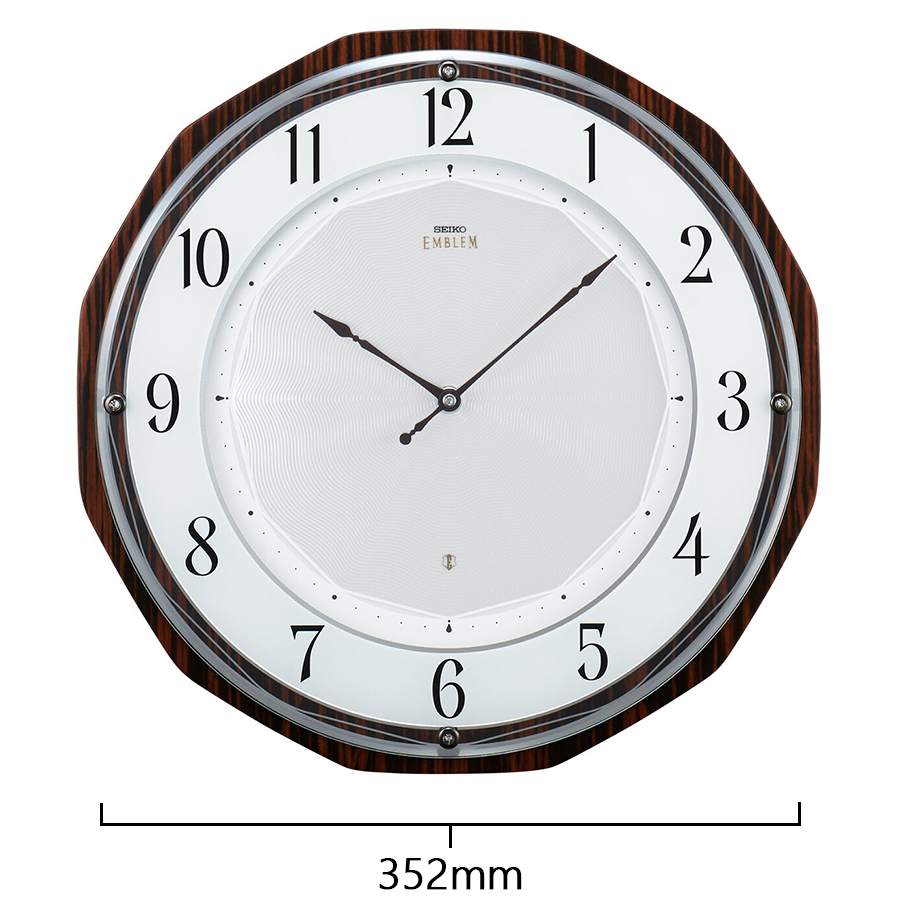 SEIKO（セイコー） エムブレム ソーラー 電波 掛け時計 HS536B