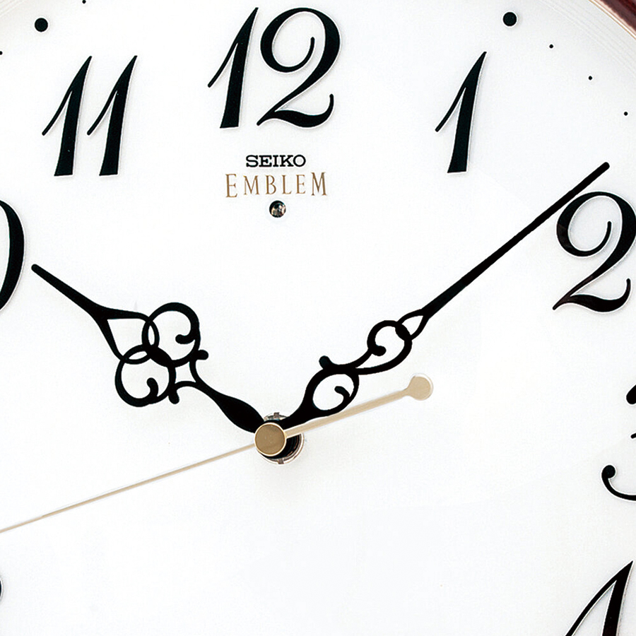 セイコー エムブレム 電波 掛け時計 HS554B クオーツ 電池式 クロック アラビアインデックス | SEIKO | 04