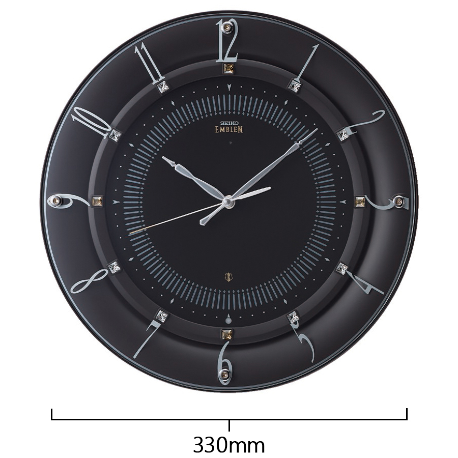 SEIKO（セイコー） エムブレム 電波 掛け時計 HS559B クオーツ 電池式