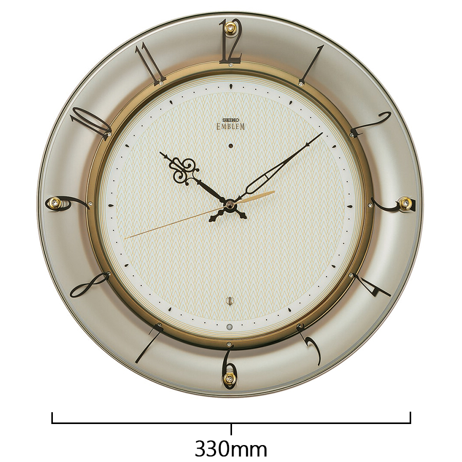 SEIKO（セイコー） エムブレム 電波 掛け時計 HS561G クオーツ 電池式