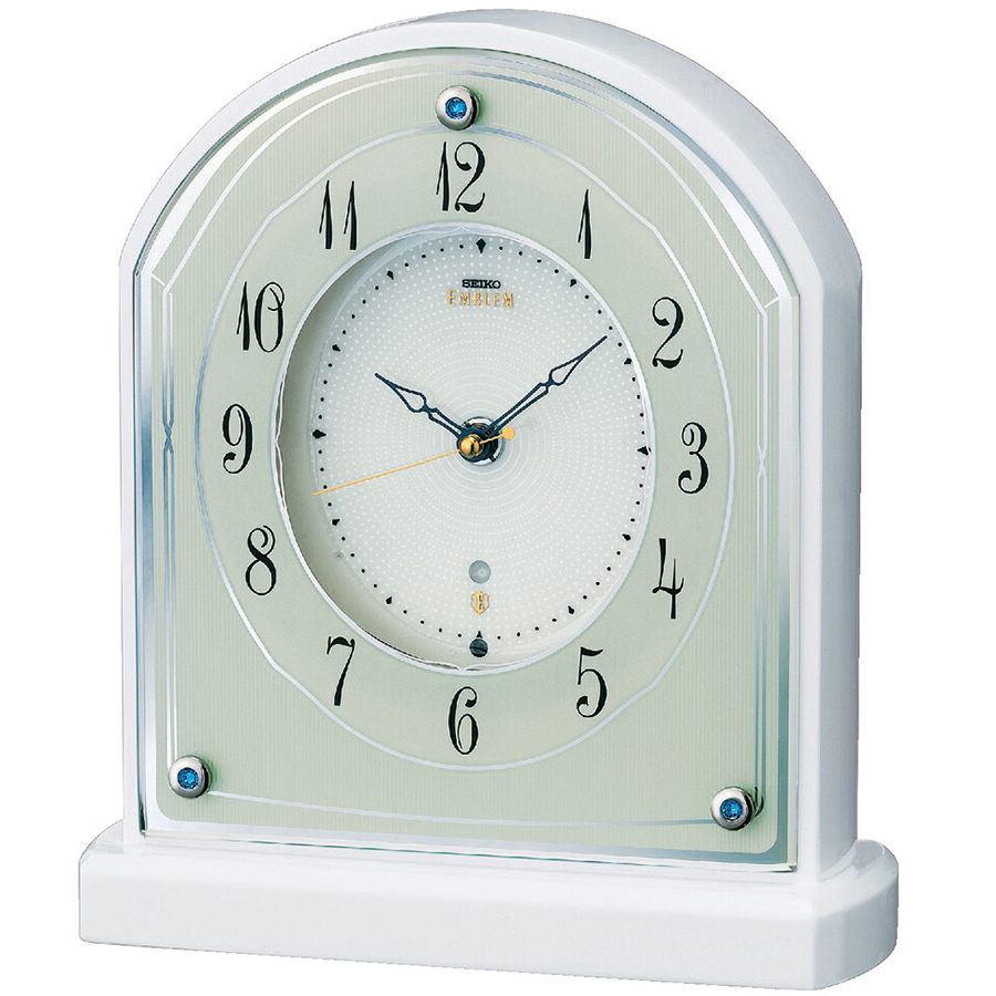 SEIKO（セイコー） エムブレム 電波 置き時計 HW587W クオーツ 電池式